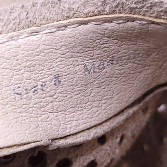 Dolce Vita Tommie Diamond Perforated Leather Ankle Boot Tan Women's sz 8 - Picture 8 of 8